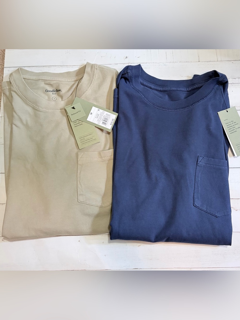 Set of 2 Goodfellow & Co Relaxed Fit Short Sleeve T-Shirts Size Medium